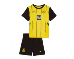 Borussia Dortmund Hemmakläder Barn 2024-25 Kortärmad (+ Korta byxor)